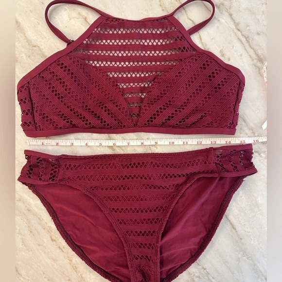 Kenneth Cole 2 pc bathing suit set bikini swimwear women’s size 12/14 L / XL - Picture 7 of 10